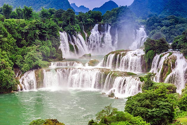 Ban Gioc Waterfall in Cao Bang, Cao Bang Tour, Cozy Vietnam Travel