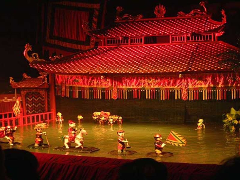 Water puppet show in Hanoi, Cozy Vietnam Travel, Vietnam Tours