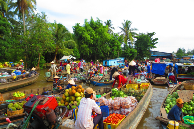 Cai Rang Floating Market, Mekong Delta Travel, Vietnam Tours, Cozy Vietnam Travel