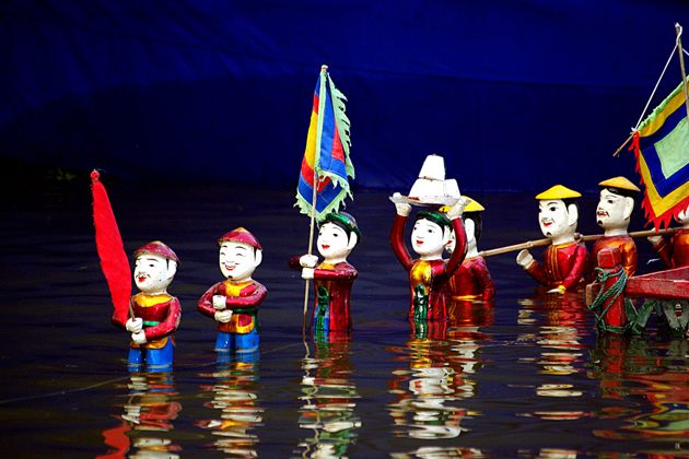 Water Puppet Show Hanoi, Hanoi Tours, Vietnam Tours, Cozy Package Tours