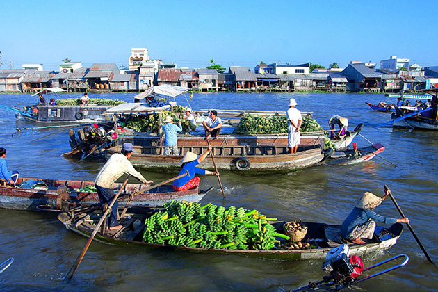 Cai Be Floating Market, Cozy Vietnam Travel, Vietnam Tours