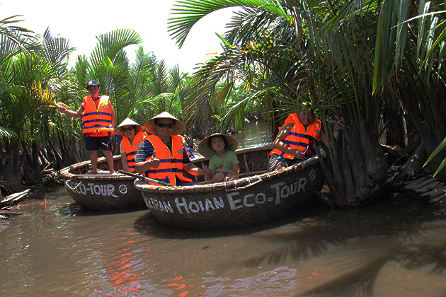 Tour sinh thái Hội An trên thuyền thúng, Du lịch Hội An, Du lịch ấm cúng Việt Nam
