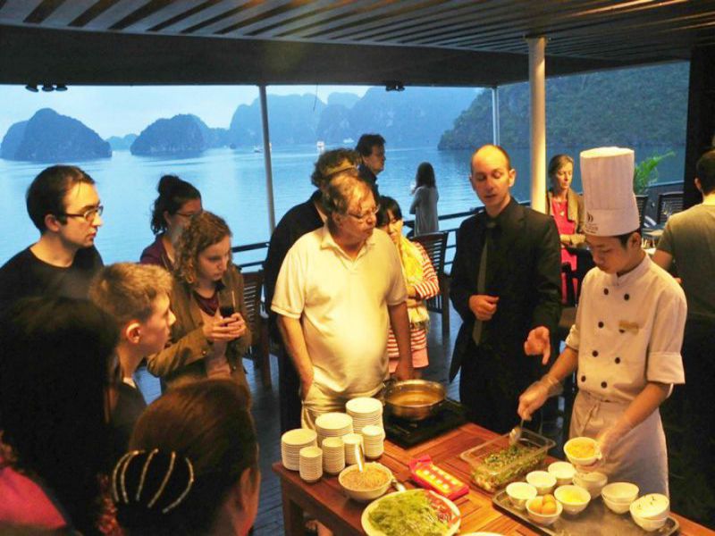 cooking class on cruise in halong bay vietnam, Cozy Vietnam Travel, Vietnam Travel